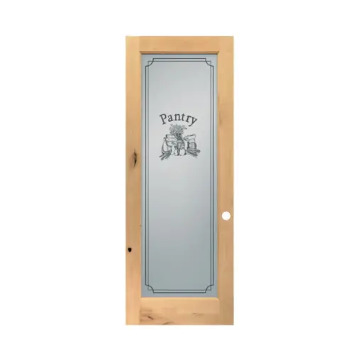[PANTRY2068LH] DoorsPantry2068LH --French Door Series 2'0" x 6'8" French 1 Lite | Pantry Glass |Hemlock Left Handed