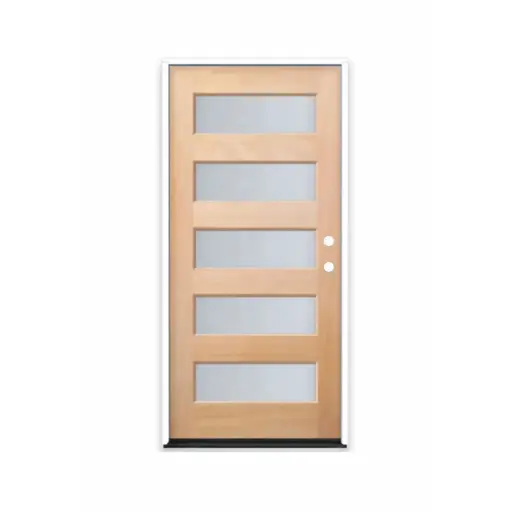 [MAG3068LH-5LITEFROST] MAHOGANY 3068 LH MAHOGANY 5 LITE EQUAL FROSTED