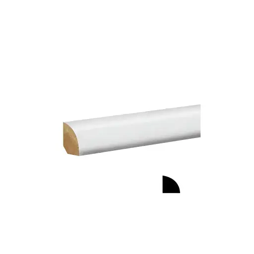 [LFWM-105-3/4X3/4FJ16'-QUARTERROUND]  TRIMS:MOLD LF WM-105 QUARTER ROUND 3/4 X 3/4 FJ 16' PRM 8065FJP