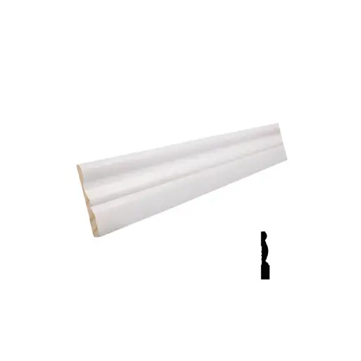 [3 1/4" X 9/16 X 16  LF COLONIAL B BASE FINGER JOINT PRIMED 16' 3-1/4 PRMD CBB314FJP CBFJP]  TRIMS:TRIM 3 1/4" X 9/16 X 16  LF COLONIAL B BASE FINGER JOINT PRIMED 16' 3-1/4 PRMD CBB314FJP CBFJP