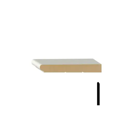 [ULSTL538-5¼"x16'MDF-WINDOWSTOOL]  TRIMS:TRIM 5 1/4" 16' EA  PMDF 18MMX5-1/4" WINDOW STOOL(3/4) 16' PRIMED MDF RIP ULSTL538