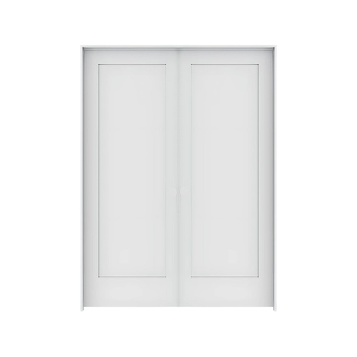 [1PSH5068DBL] 1PSH5068DBL -1 Panel Shaker Interior Door 5'0" x 6'8" DOUBLE