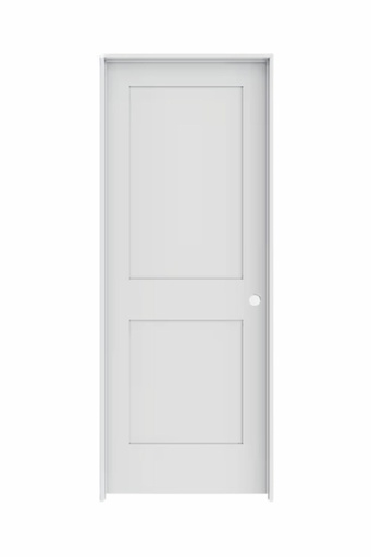 [2PSH2880LH] 2PSH2880LH - 2 Panel Shaker Interior Door 2'8" x 8'0" LEFT