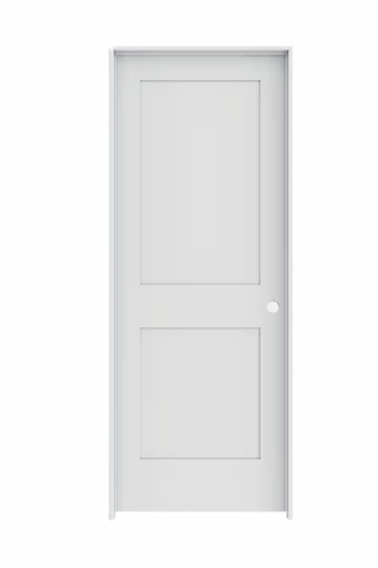 [2PSH3080LH] 2PSH3080LH - 2 Panel Shaker Interior Door 3'0" x 8'0" LEFT
