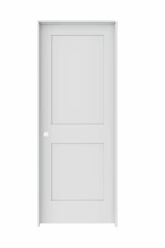 [2PSH3080RH] 2PSH3080RH - 2 Panel Shaker Interior Door 3'0" x 8'0" RIGHT