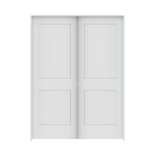 [2PSH6068DBL] 2PSH6068DBL - 2 Panel Shaker Interior Door 6'0" x 6'8" DOUBLE