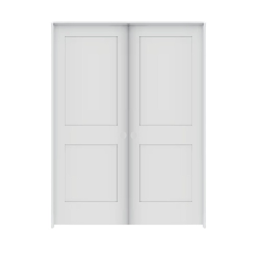 [2PSH5080DBL] 2PSH5080DBL - 2 Panel Shaker Interior Door 5'0" x 8'0" DOUBLE