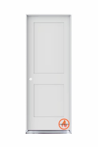 [HG2PSH2880RH] HG2PSH2880RH -- 2 Panel Shaker House to Garage 2'8" x 8'0" RIGHT