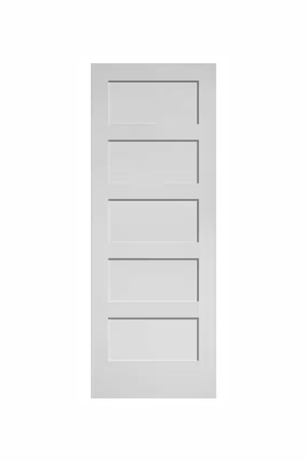 [5PSH2668SLAB] 5 Panel Shaker 2'6" x 6'8" SLAB