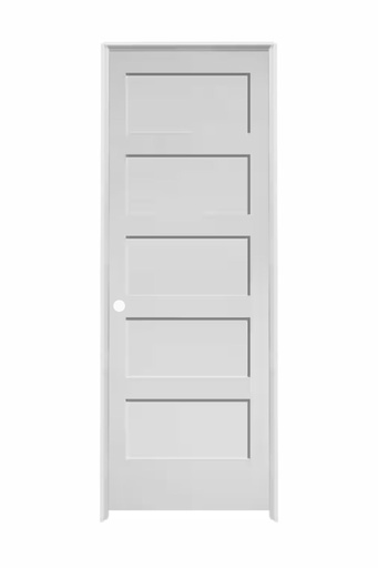 [5PSH2680RH] 5PSH2680RH -- 5 Panel Shaker Door 2'6" x 8'0" RIGHT