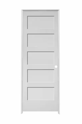 [5PSH2880LH] 5PSH2880LH -- 5 Panel Shaker Door 2'8" x 8'0" LEFT