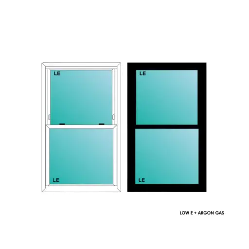 [ELE2844BLKSH] ELEVATE WINDOWS: 2844 BLK SH 32x52