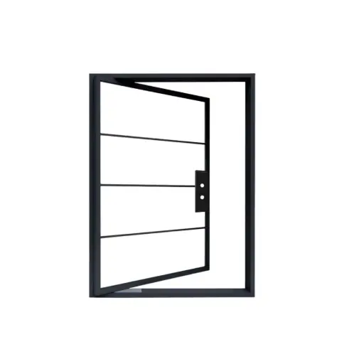 [IRON7000LH] IRON DOOR -  Modern Cottage Exterior Pivot Door 48 X 96 Left hand IRON7000LH