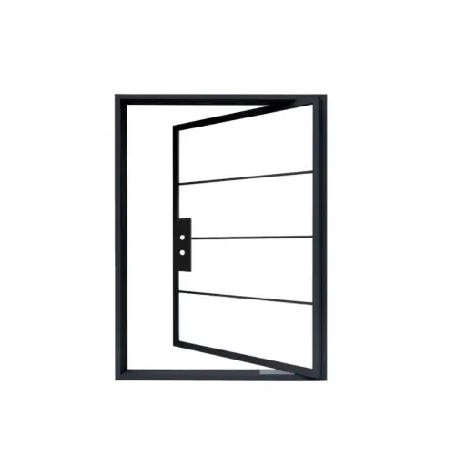 [IRON7000RH] IRON DOOR -  Modern Cottage Exterior Pivot Door 48 X 96 right hand IRON7000RH